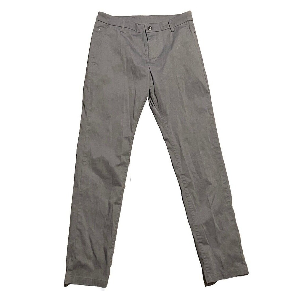 Birddogs Pants Men's 30x31 Gray Chino Tapered Performance Golf Stretch